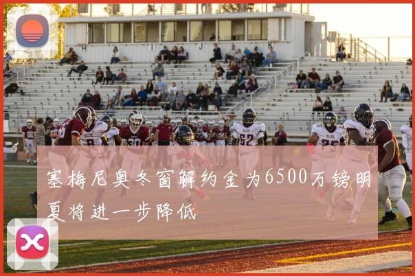 塞梅尼奥冬窗解约金为6500万镑明夏将进一步降低
